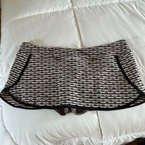 ATHLETA Waveline Kata UPF 50+ Foxtail Taupe Colorway Swim Skort L